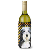 Bearded Collie Halloween Portrait Wine Bottle Beverage Insulator Beverage Insulator Hugger Ss4290Literk