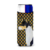 Basenji Candy Corn Halloween Portrait Ultra Beverage Insulators For Slim Cans Ss4307Muk