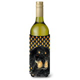 Gordon Setter Candy Corn Halloween Portrait Wine Bottle Beverage Insulator Beverage Insulator Hugger