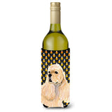 Cocker Spaniel Halloween Portrait Wine Bottle Beverage Insulator Beverage Insulator Hugger Ss4315Literk