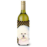 Bichon Frise Halloween Portrait Wine Bottle Beverage Insulator Beverage Insulator Hugger Ss4319Literk