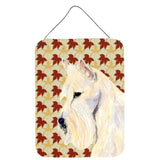 Caroline'S Treasures Scottish Terrier Wheaten Fall Leaves Portrait Wall Or Door Hanging Prints, 16 X 12, Multicolor