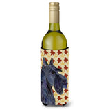 Scottish Terrier Fall Leaves Portrait Wine Bottle Beverage Insulator Beverage Insulator Hugger Ss4327Literk