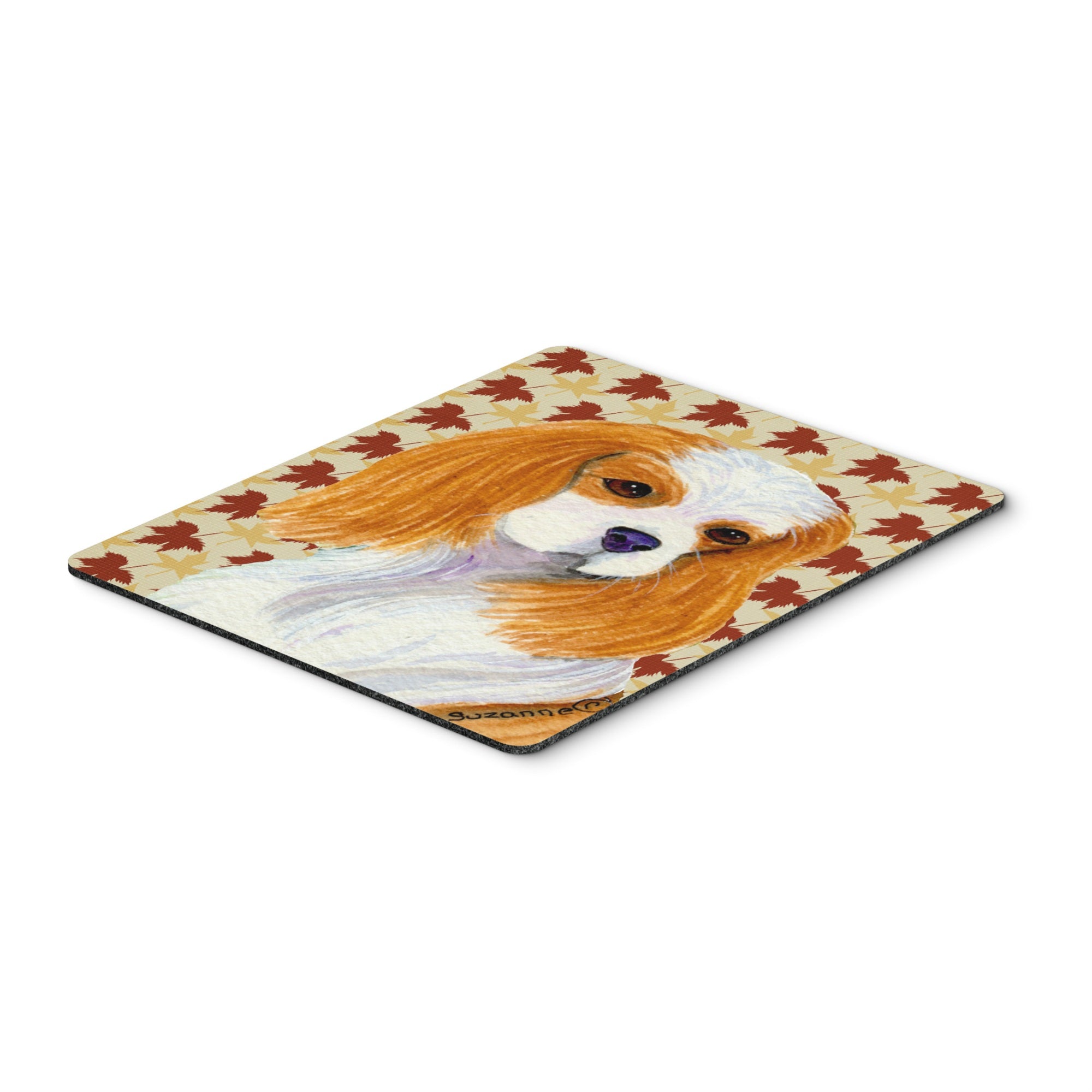 Caroline'S Treasures Cavalier Spaniel Fall Leaves Portrait Mouse Pad/Hot Pad/Trivet (Ss4329Mp)