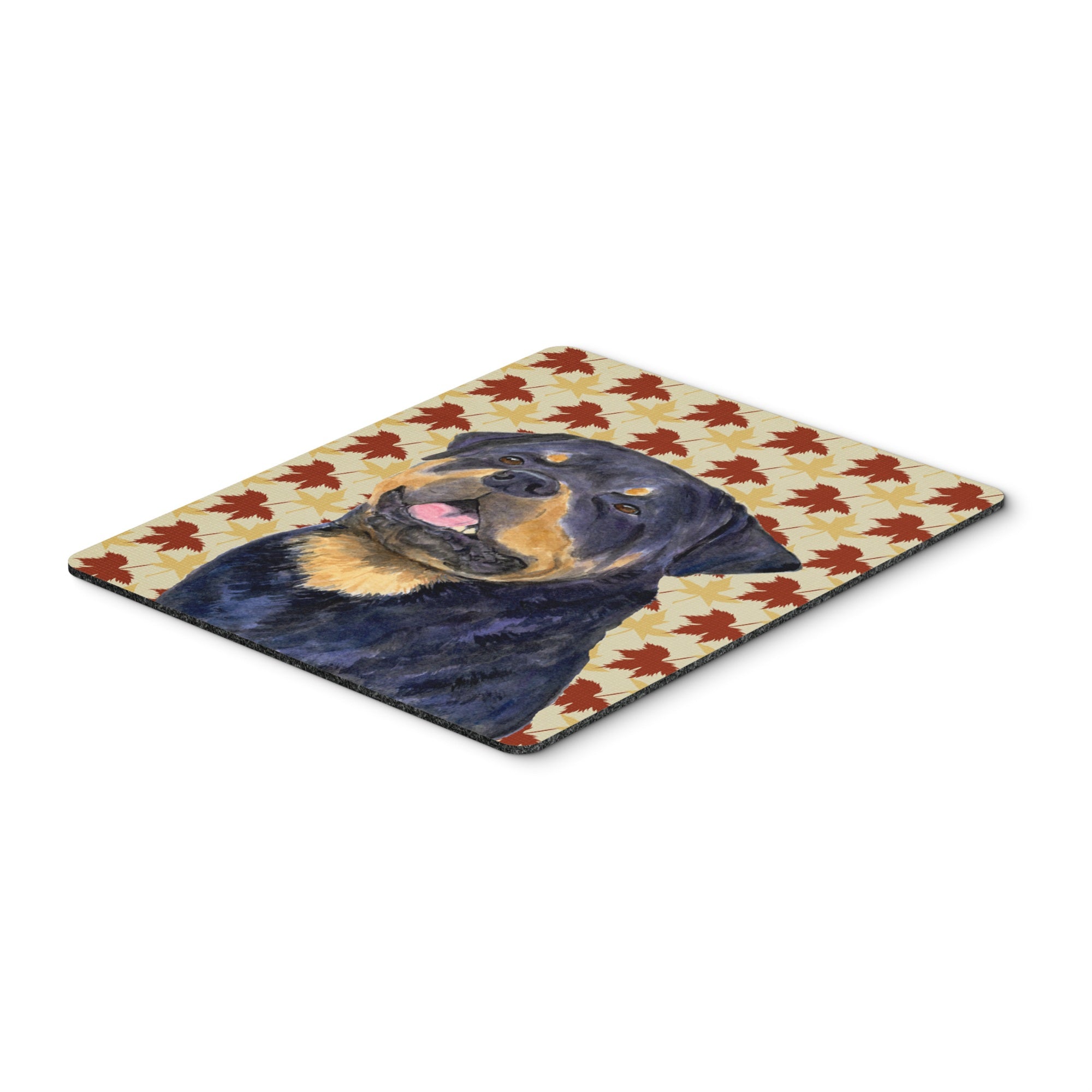 Caroline'S Treasures Rottweiler Fall Leaves Portrait Mouse Pad/Hot Pad/Trivet (Ss4332Mp)