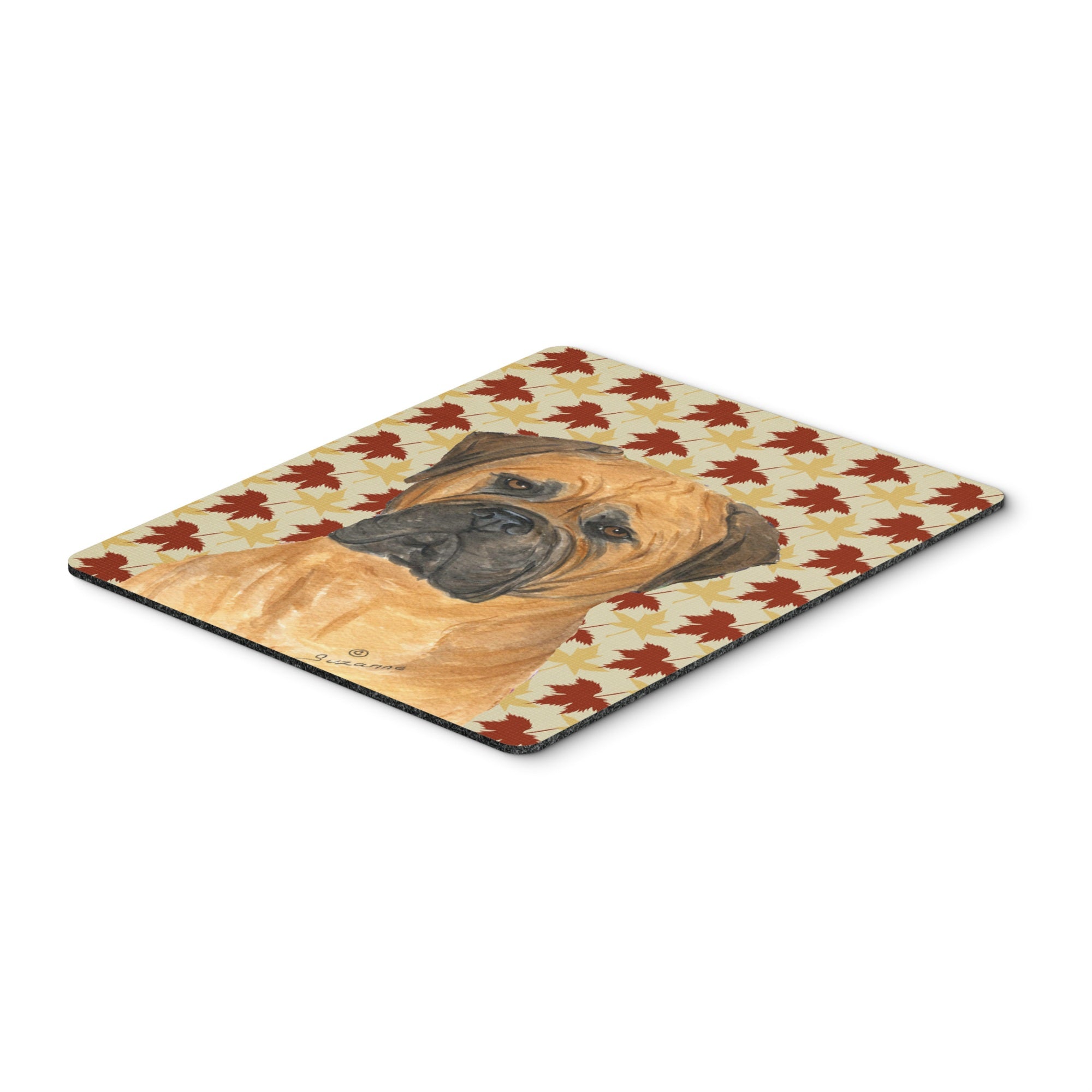 Caroline'S Treasures Bullmastiff Fall Leaves Portrait Mouse Pad/Hot Pad/Trivet (Ss4339Mp)