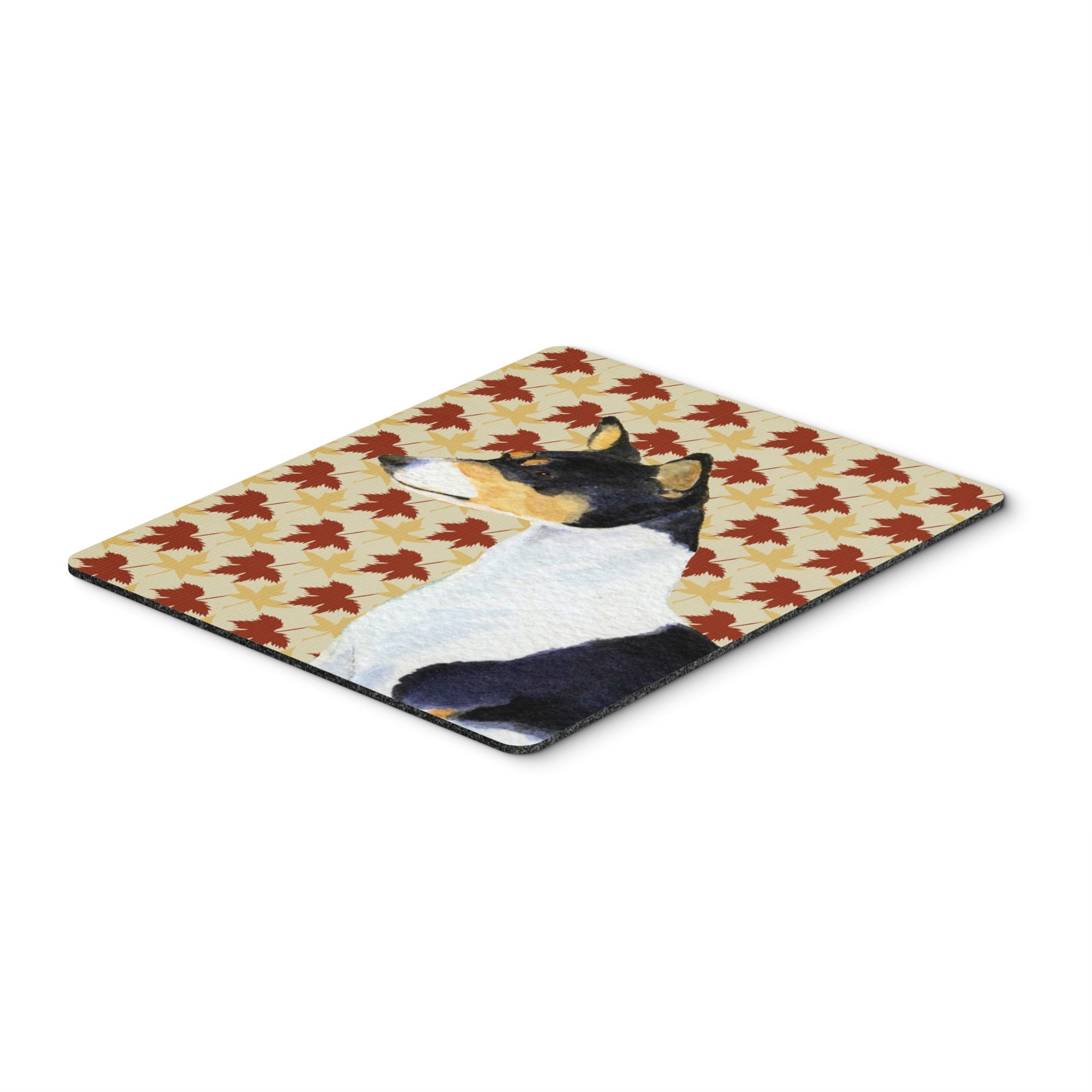 Caroline'S Treasures Basenji Fall Leaves Portrait Mouse Pad/Hot Pad/Trivet (Ss4342Mp)