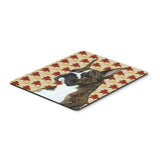 Caroline'S Treasures Boxer Brindle Fall Leaves Portrait Mouse Pad/Hot Pad/Trivet (Ss4348Mp)