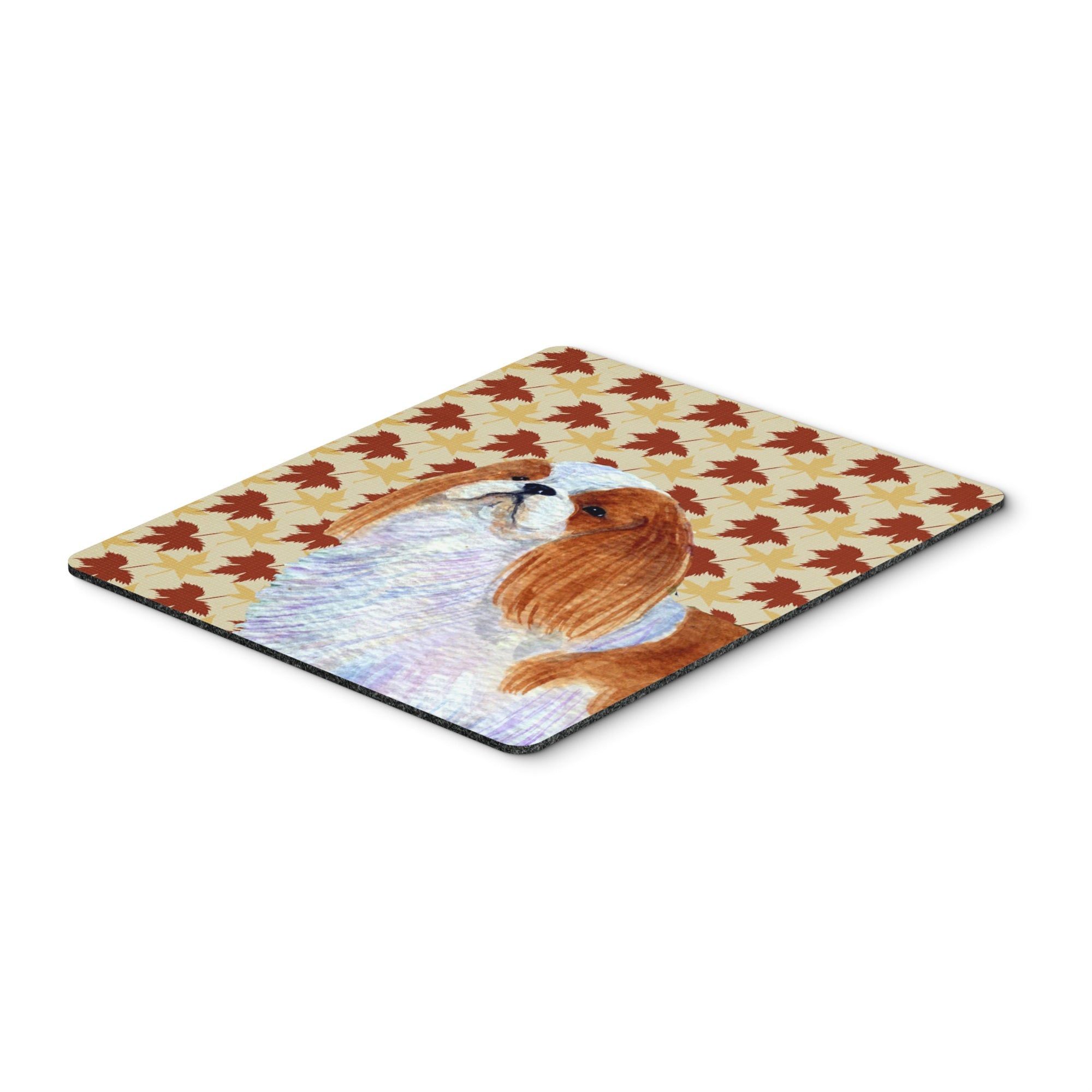 Caroline'S Treasures English Toy Spaniel Fall Leaves Portrait Mouse Pad/Hot Pad/Trivet (Ss4349Mp)