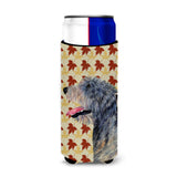Irish Wolfhound Fall Leaves Portrait Ultra Beverage Insulators For Slim Cans Ss4350Muk