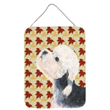 Caroline'S Treasures Dandie Dinmont Terrier Fall Leaves Portrait Wall Or Door Hanging Prints, 16 X 12, Multicolor