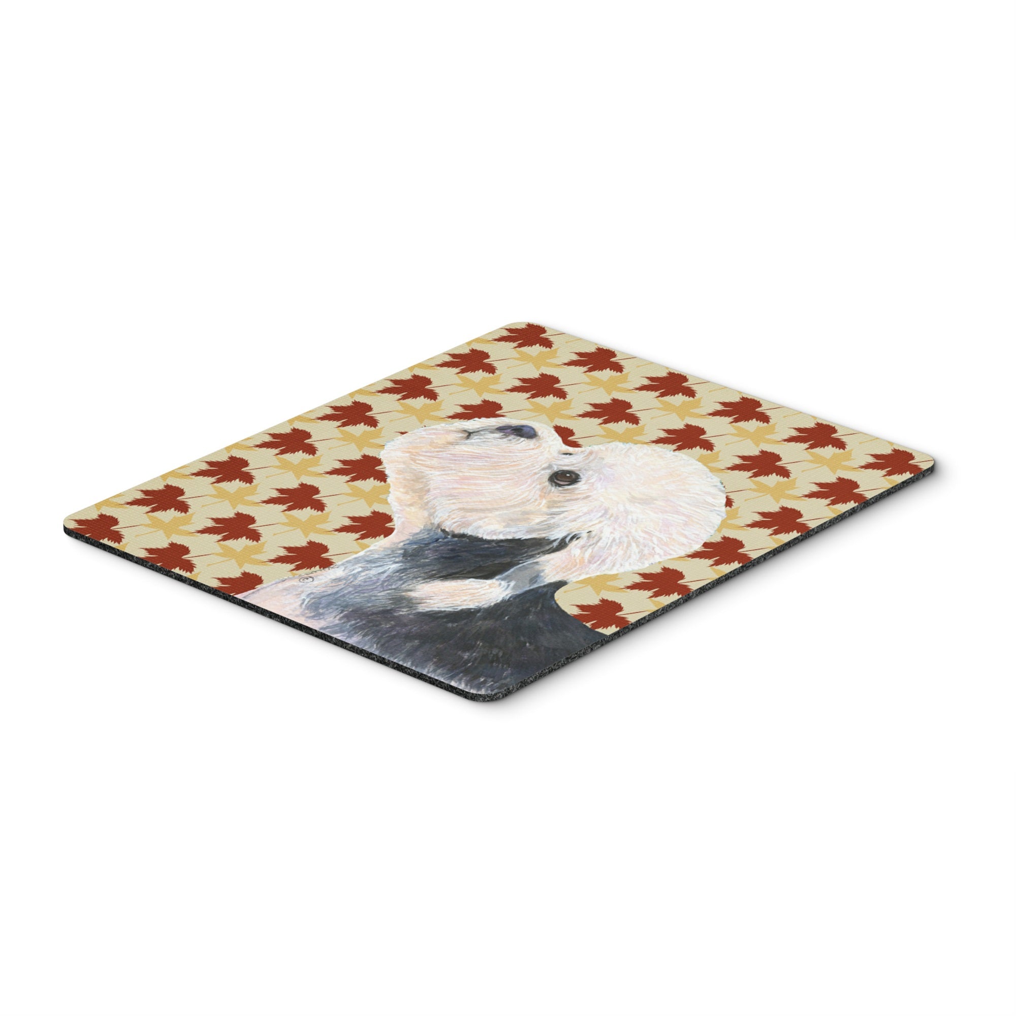 Caroline'S Treasures Mouse/Hot Pad/Trivet, Dandie Dinmont Terrier Fall Leaves Portrait (Ss4353Mp)