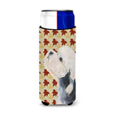 Dandie Dinmont Terrier Fall Leaves Portrait Ultra Beverage Insulators For Slim Cans Ss4353Muk