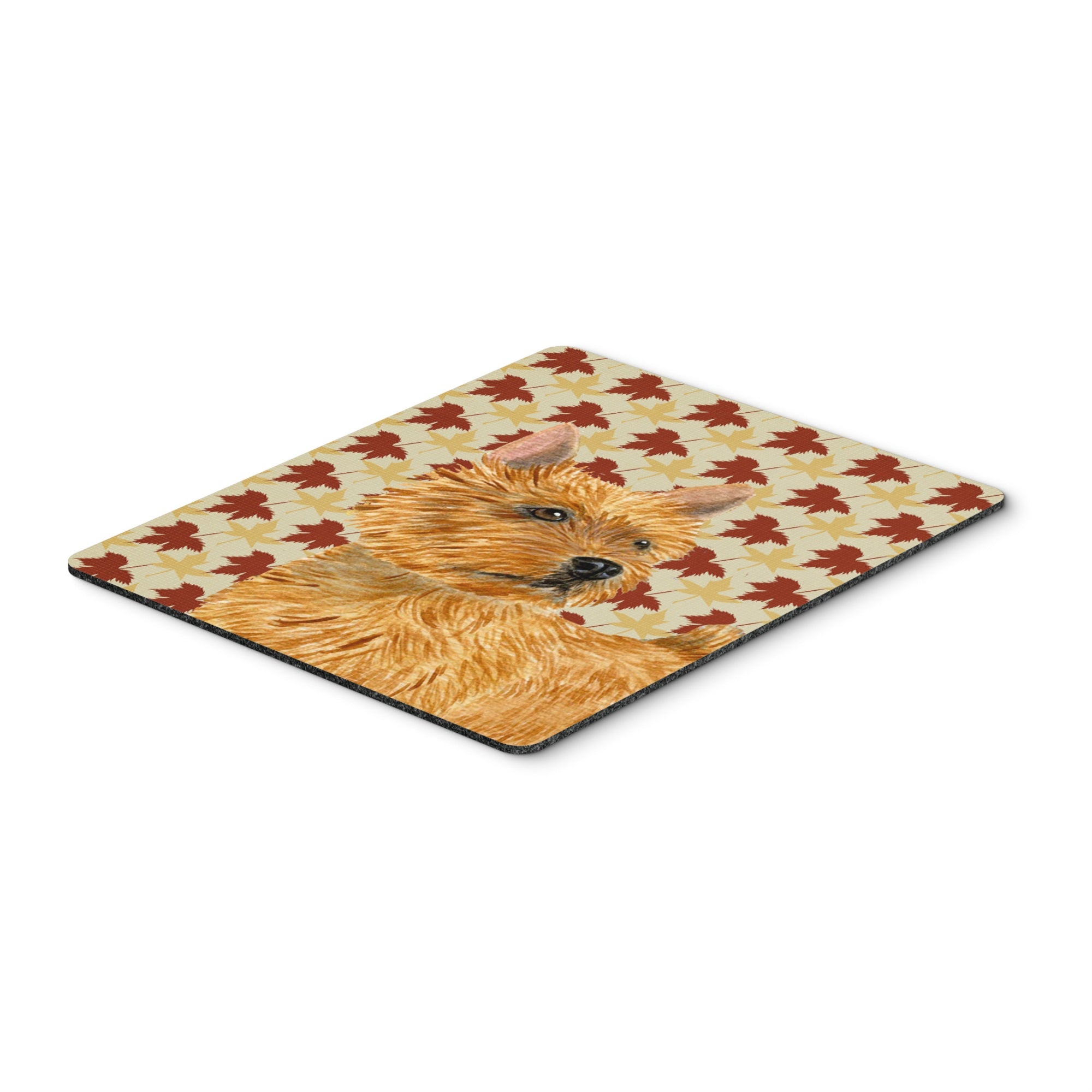 Caroline'S Treasures Mouse/Hot Pad/Trivet, Norwich Terrier Fall Leaves Portrait (Ss4357Mp)