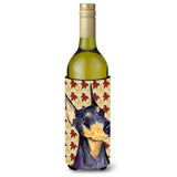 Doberman Fall Leaves Portrait Wine Bottle Beverage Insulator Beverage Insulator Hugger Ss4361Literk