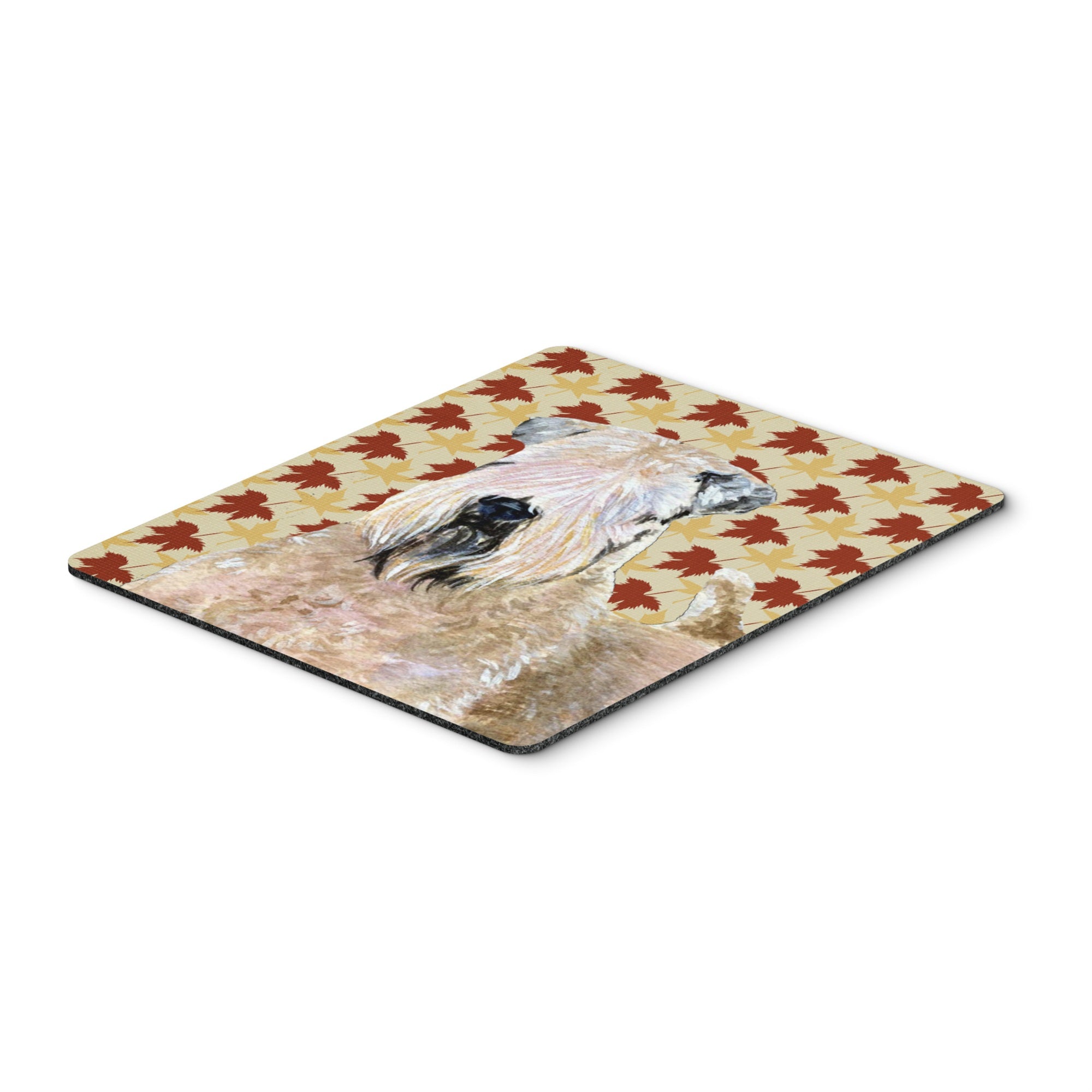 Caroline'S Treasures Mouse/Hot Pad/Trivet, Wheaten Terrier Soft Coated Fall Leaves Portrait (Ss4363Mp)