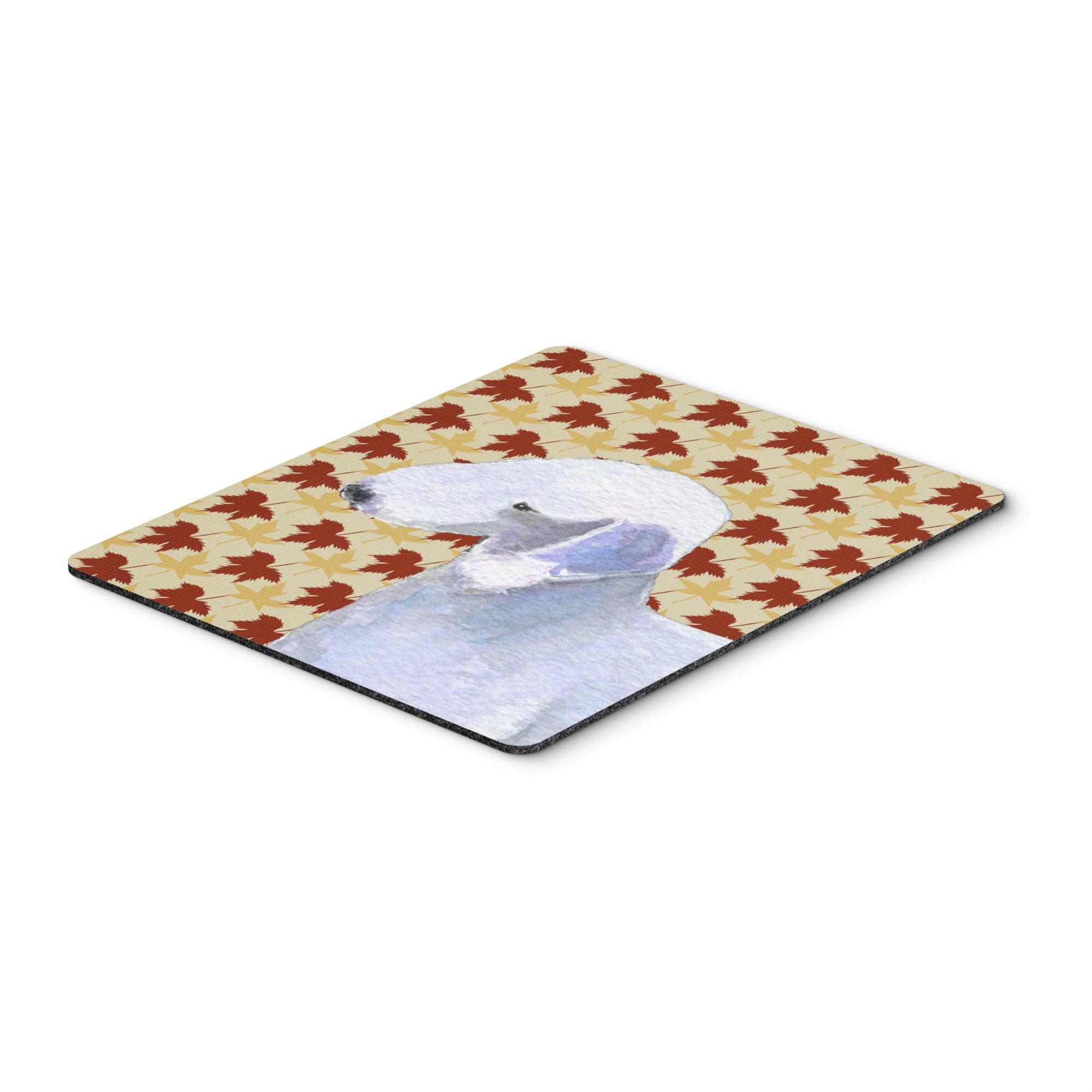 Caroline'S Treasures Mouse/Hot Pad/Trivet, Bedlington Terrier Fall Leaves Portrait (Ss4373Mp)