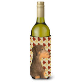 Doberman Fall Leaves Portrait Wine Bottle Beverage Insulator Beverage Insulator Hugger Ss4377Literk