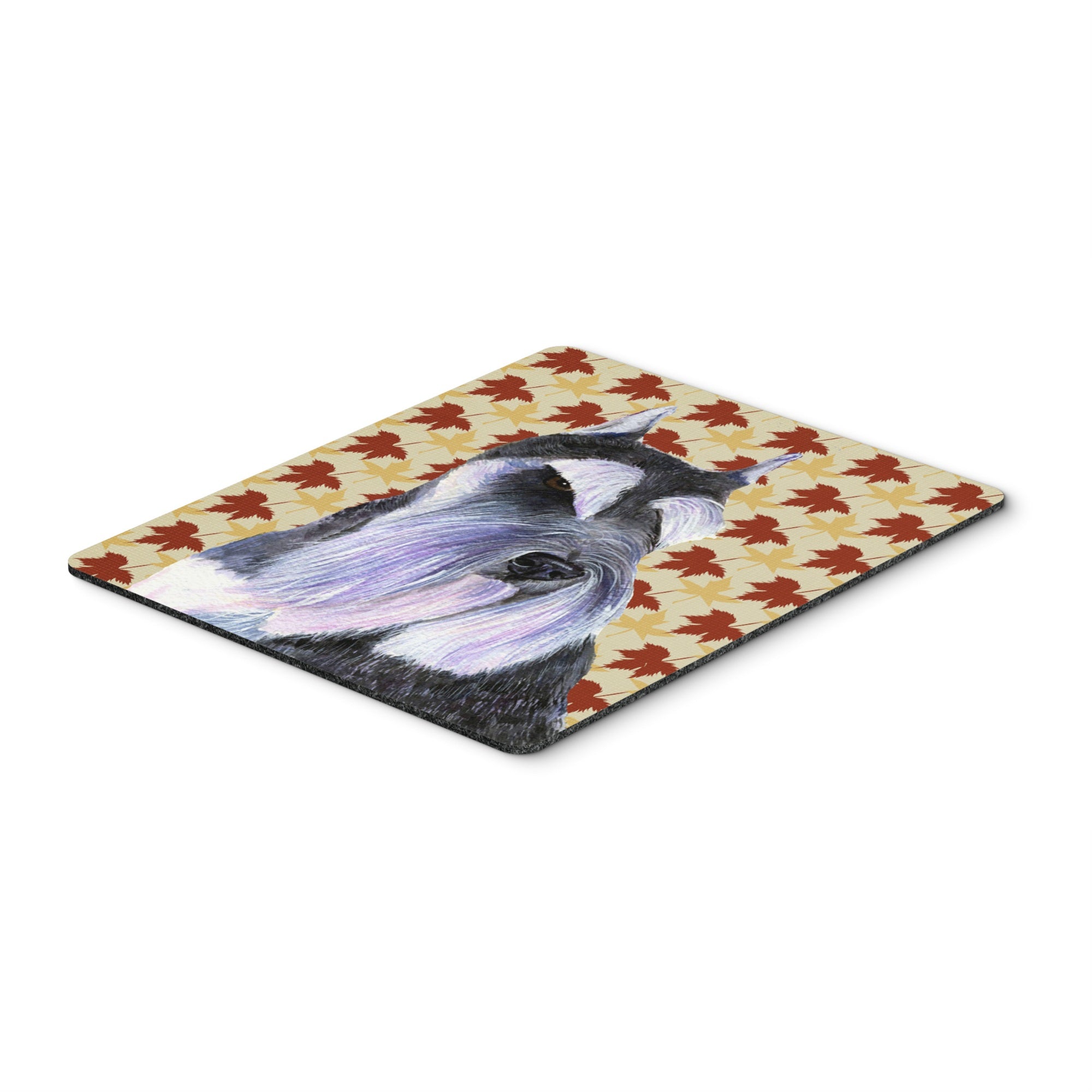 Caroline'S Treasures Mouse/Hot Pad/Trivet, Schnauzer Fall Leaves Portrait (Ss4379Mp)