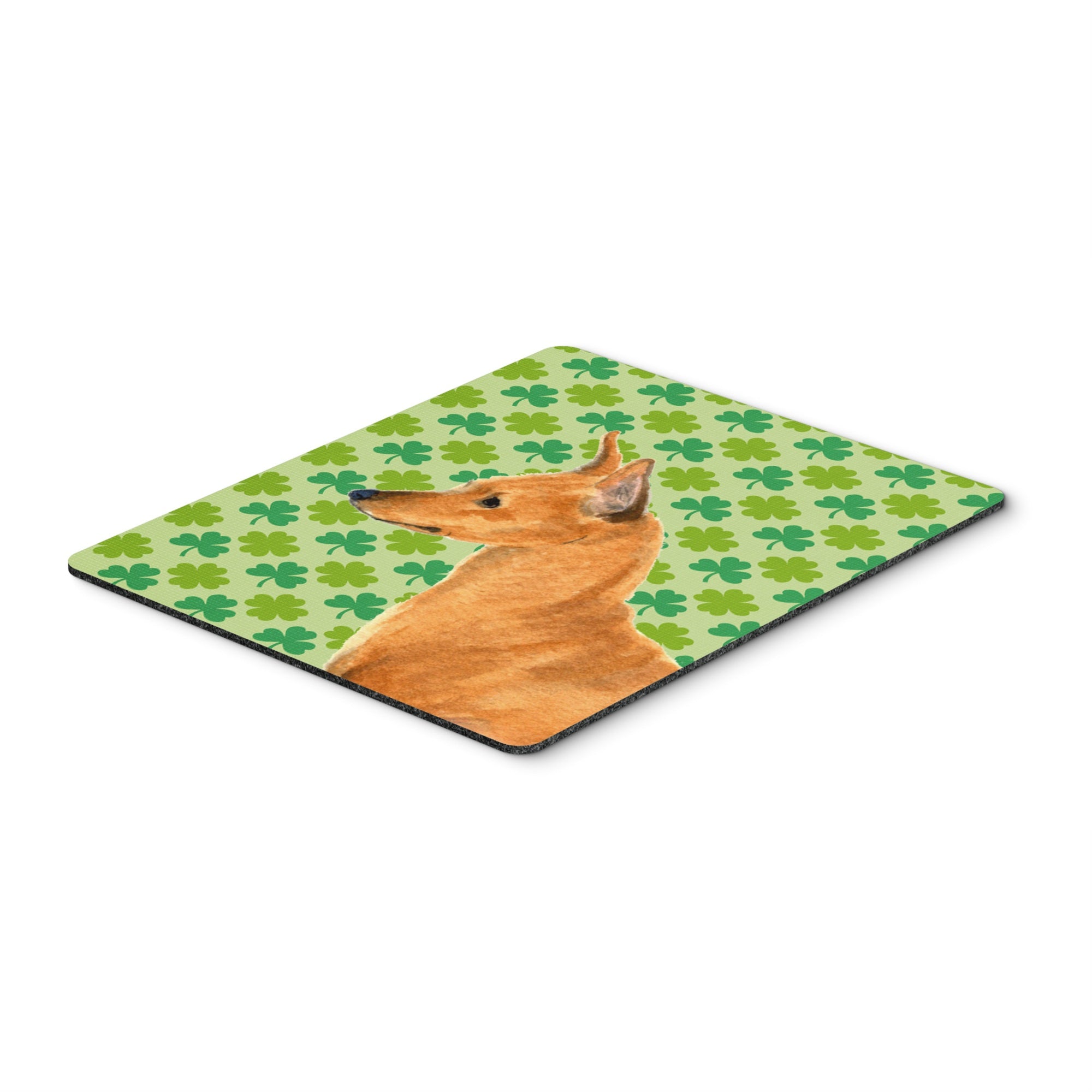 Caroline'S Treasures Mouse/Hot Pad/Trivet, Min Pin St. Patrick'S Day Shamrock Portrait (Ss4397Mp)