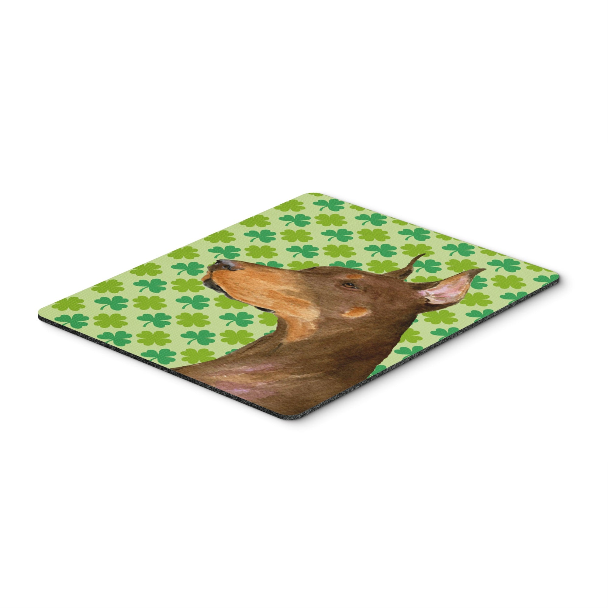 Caroline'S Treasures Mouse/Hot Pad/Trivet, Doberman St. Patrick'S Day Shamrock Portrait (Ss4399Mp)