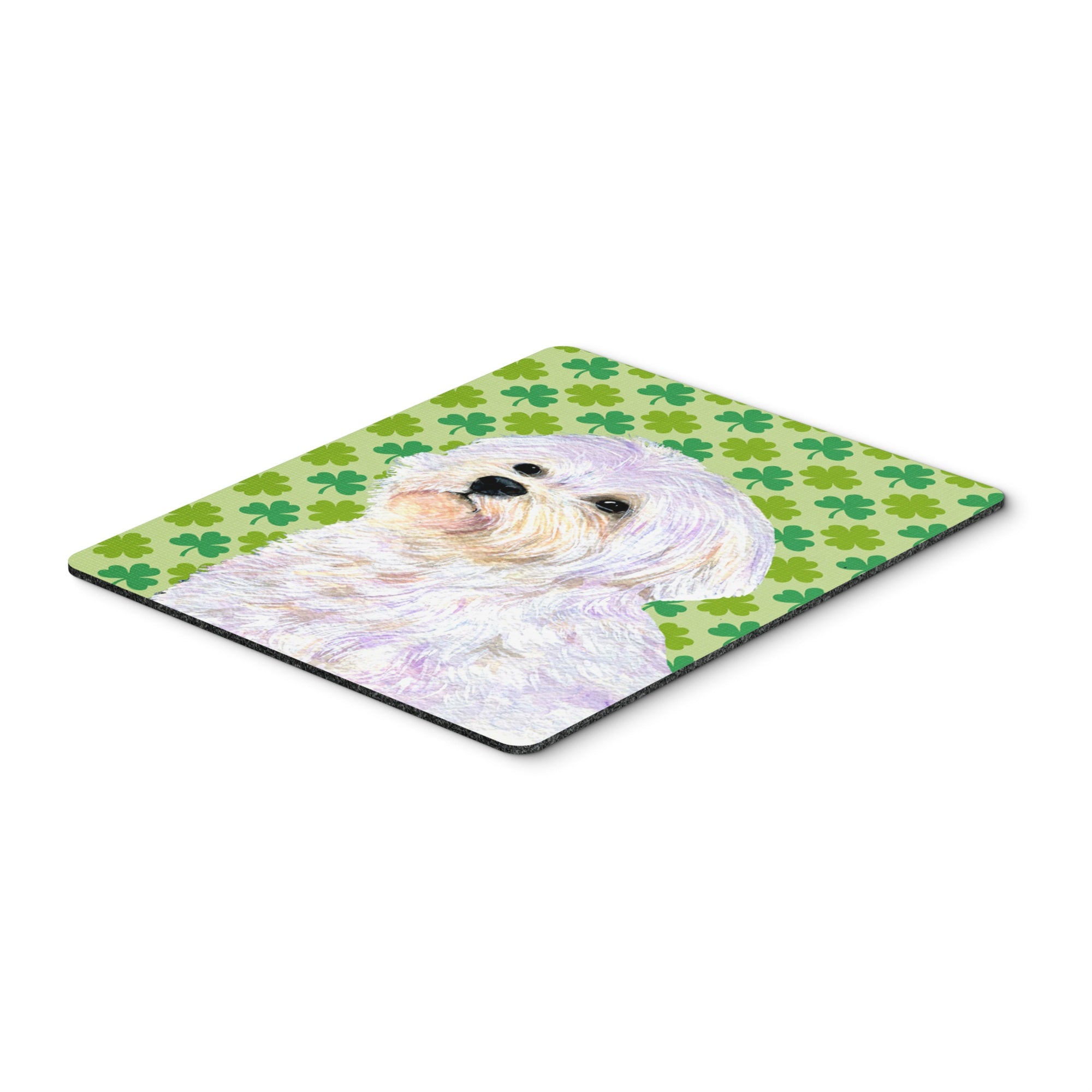 Caroline'S Treasures Mouse/Hot Pad/Trivet, Maltese St. Patrick'S Day Shamrock Portrait (Ss4412Mp)