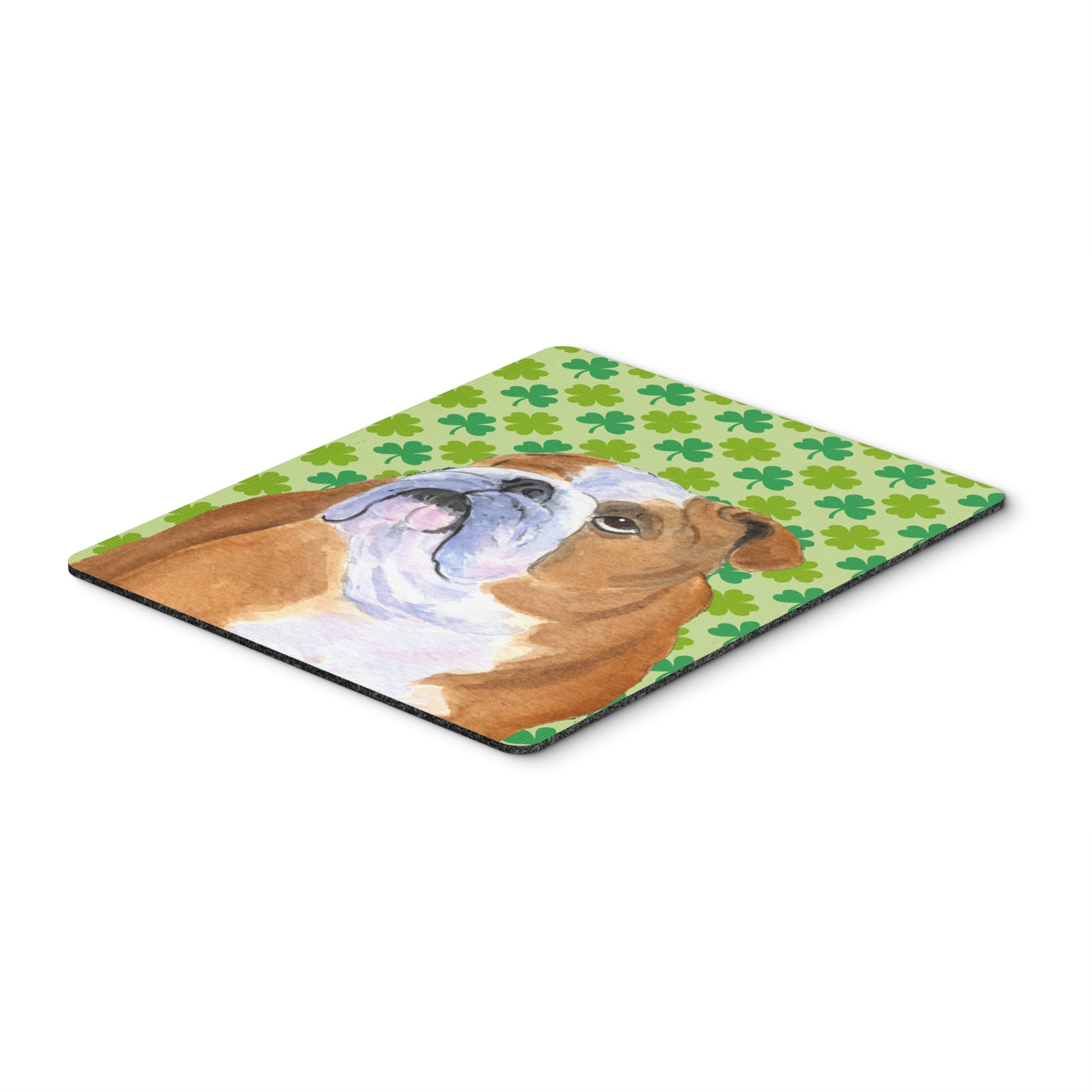 Caroline'S Treasures Mouse/Hot Pad/Trivet, Bulldog English St. Patrick'S Day Shamrock (Ss4422Mp)