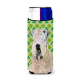 Wheaten Terrier Soft Coated St. Patrick'S Day Shamrock Ultra Beverage Insulators For Slim Cans Ss4424Muk