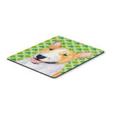Caroline'S Treasures Mouse/Hot Pad/Trivet, Bull Terrier St. Patrick'S Day Shamrock Portrait (Ss4427Mp)