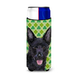 Australian Kelpie St. Patrick'S Day Shamrock Portrait Ultra Beverage Insulators For Slim Cans Ss4429Muk