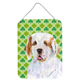 Caroline'S Treasures Clumber Spaniel St. Patrick'S Day Shamrock Portrait Wall Or Door Hanging Prints, 16 X 12, Multico