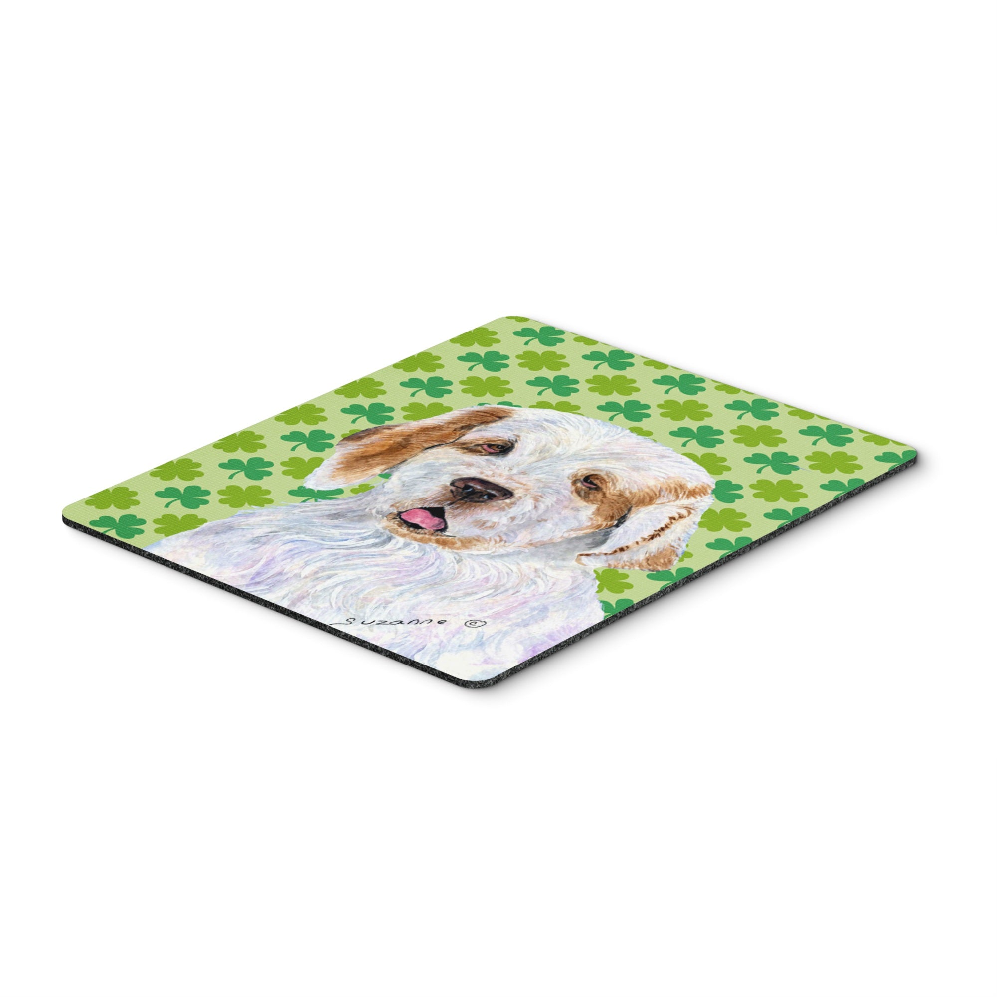 Caroline'S Treasures Mouse/Hot Pad/Trivet, Clumber Spaniel St. Patrick'S Day Shamrock (Ss4431Mp)