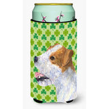 Jack Russell Terrier St. Patrick'S Day Shamrock  Tall Boy Beverage Insulator Beverage Insulator Hugger