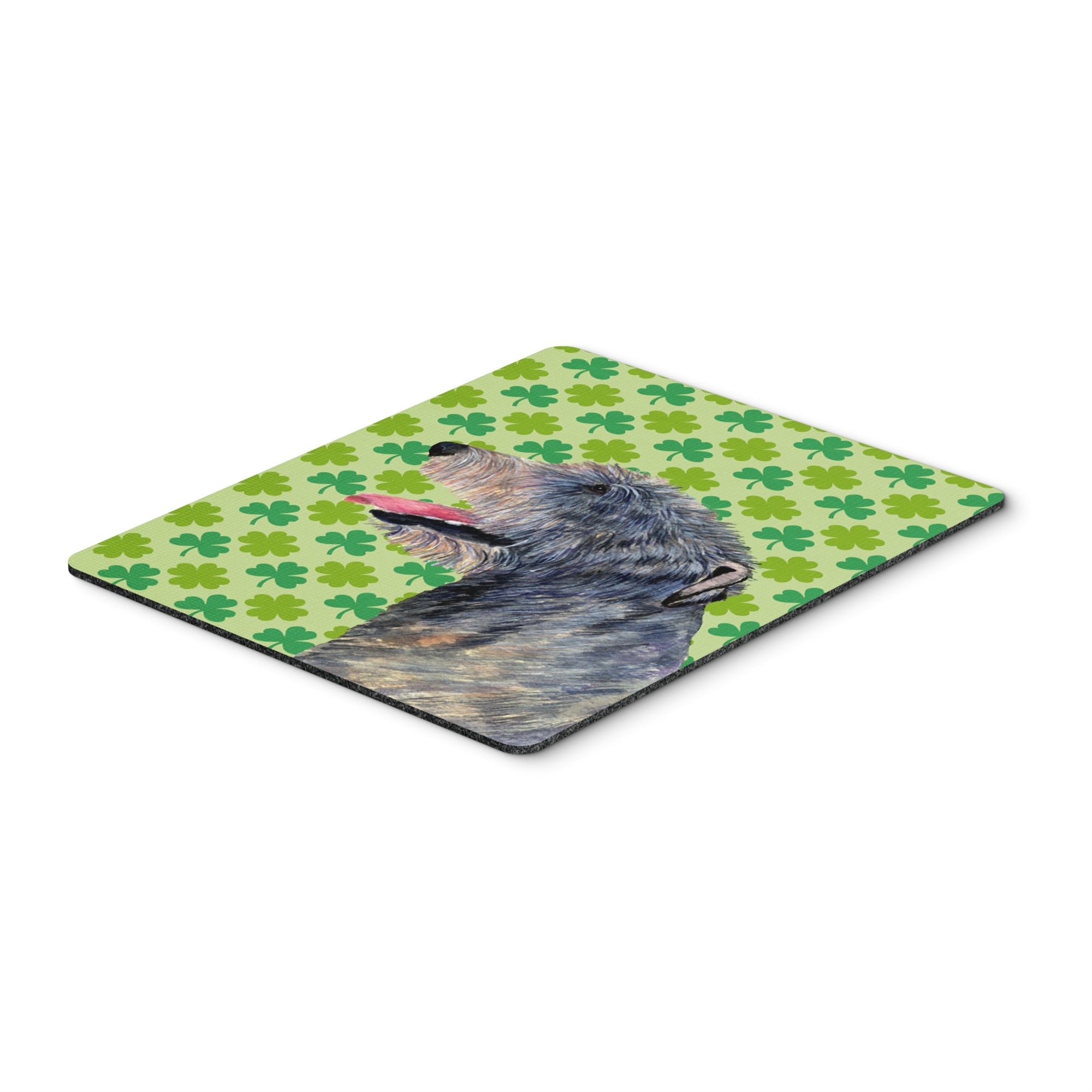 Caroline'S Treasures Mouse/Hot Pad/Trivet, Irish Wolfhound St. Patrick'S Day Shamrock (Ss4437Mp)