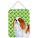 Caroline'S Treasures English Toy Spaniel St. Patrick'S Day Shamrock Wall Or Door Hanging Prints, 16 X 12, Multicolor