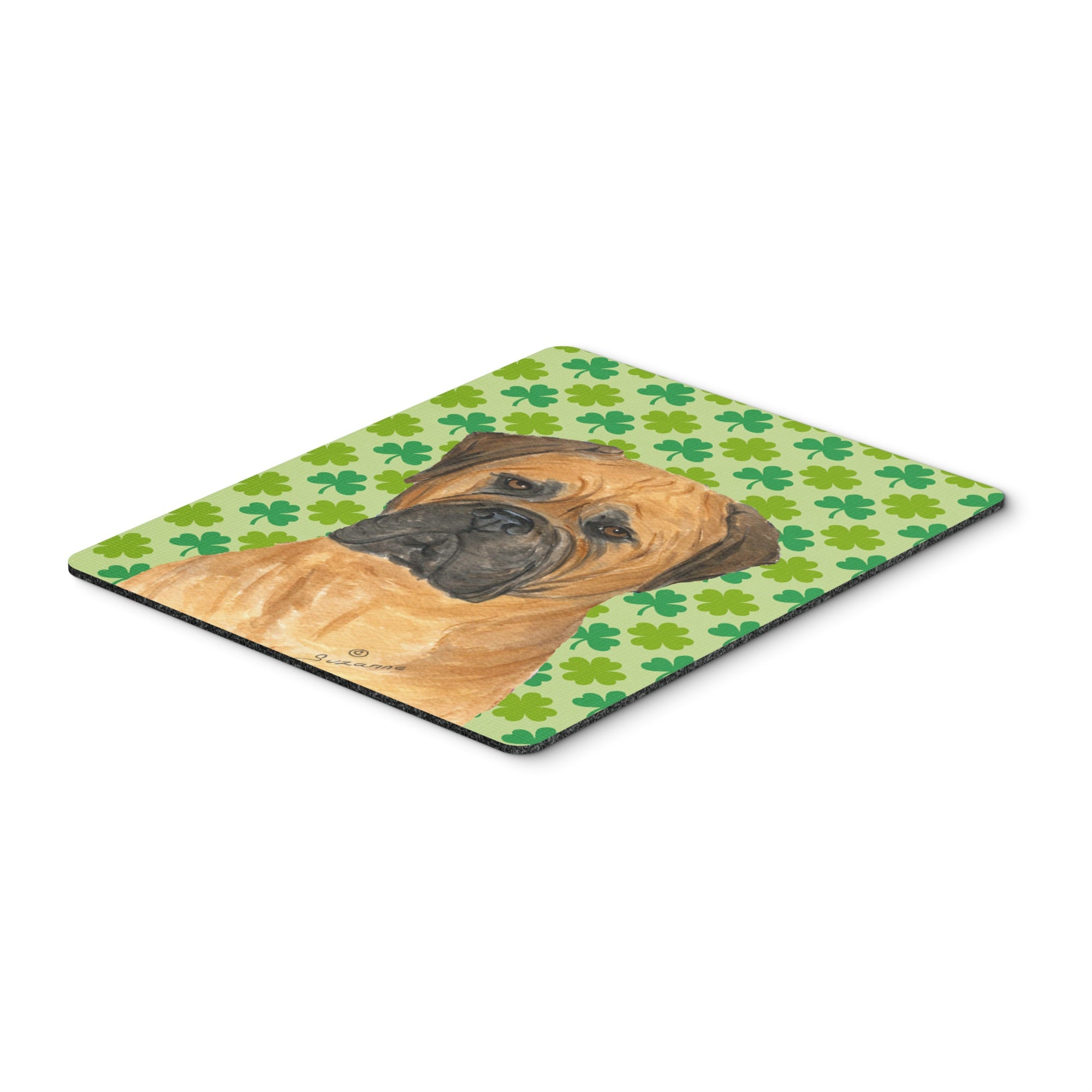 Caroline'S Treasures Mouse/Hot Pad/Trivet, Bullmastiff St. Patrick'S Day Shamrock Portrait (Ss4448Mp)