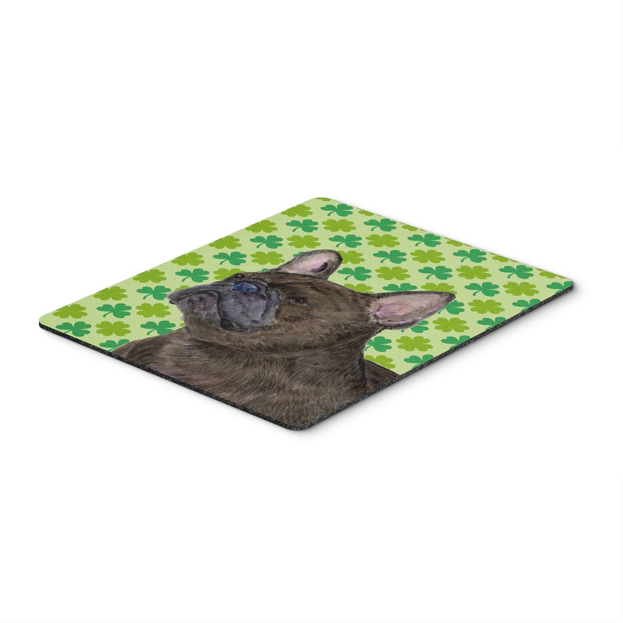 Caroline'S Treasures Mouse/Hot Pad/Trivet, French Bulldog St. Patrick'S Day Shamrock Portrait (Ss4450Mp)