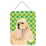 Caroline'S Treasures Ss4453Ds1216 Cocker Spaniel St. Patrick'S Day Shamrock Portrait Wall Or Door Hanging Prints, 16 X 12,