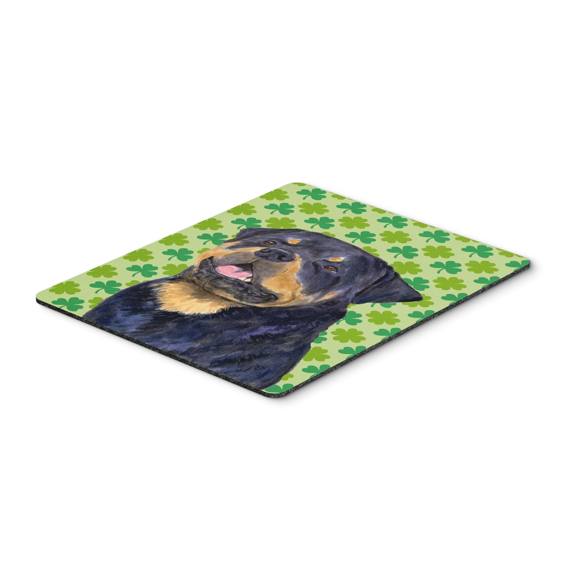 Caroline'S Treasures Mouse/Hot Pad/Trivet, Rottweiler St. Patrick'S Day Shamrock Portrait (Ss4455Mp)