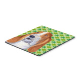Caroline'S Treasures Mouse/Hot Pad/Trivet, Basset Hound St. Patrick'S Day Shamrock Portrait (Ss4459Mp)