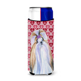 Shih Tzu Hearts Love And Valentine'S Day Portrait Ultra Beverage Insulators For Slim Cans Ss4465Muk