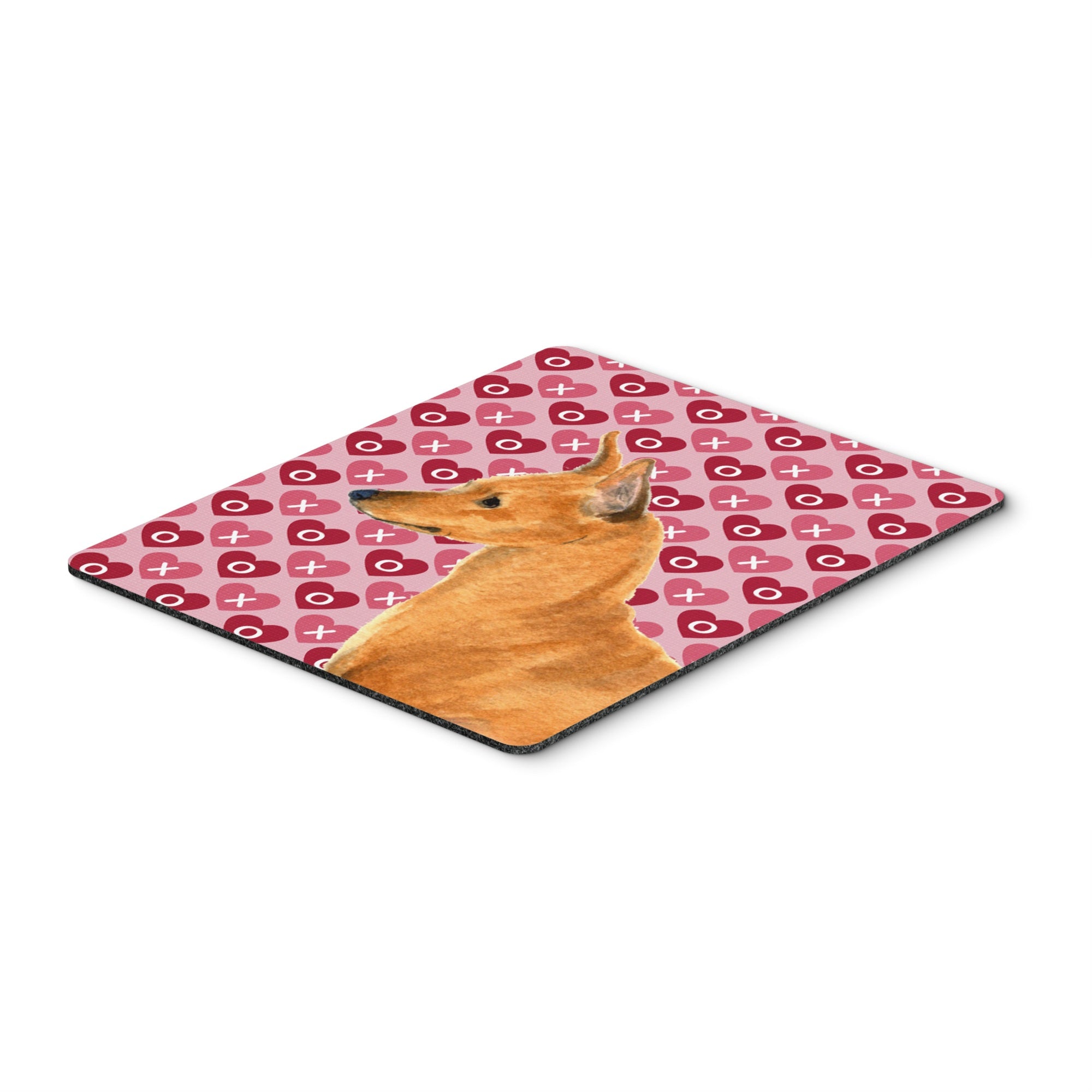 Caroline'S Treasures Mouse/Hot Pad/Trivet, Min Pin Hearts Love & Valentine'S Day Portrait (Ss4466Mp)