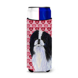 Japanese Chin Hearts Love And Valentine'S Day Portrait Ultra Beverage Insulators For Slim Cans Ss4467Muk