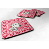 Caroline'S Treasures Ss4469Fc Dalmatian Foam Coasters (Set Of 4), 3.5 H X 3.5 W, Multicolor