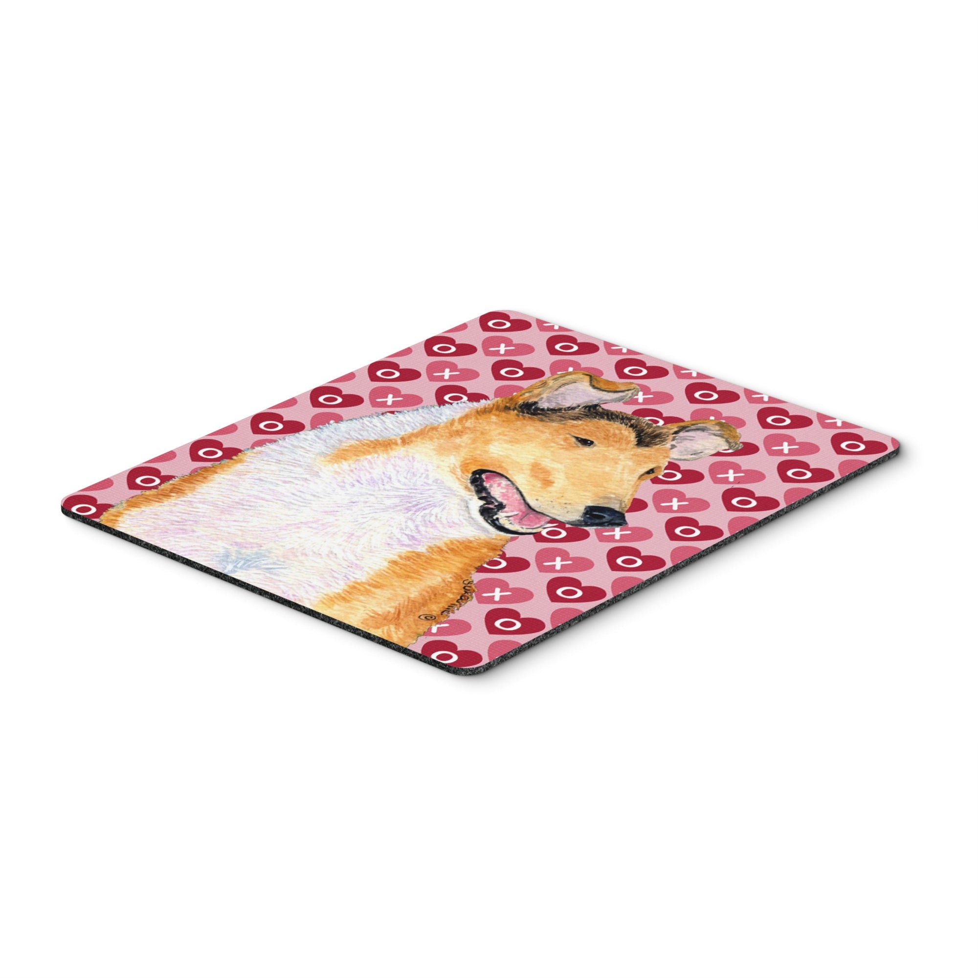 Caroline'S Treasures Mouse/Hot Pad/Trivet, Collie Smooth Hearts Love & Valentine'S Day (Ss4470Mp)