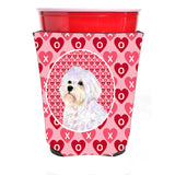 Maltese Red Solo Cup Beverage Insulator Hugger