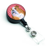 Caroline'S Treasures Bulldog English Love Retractable Badge Reel Or Id Holder With Clip, Multicolor (Ss4491Br)