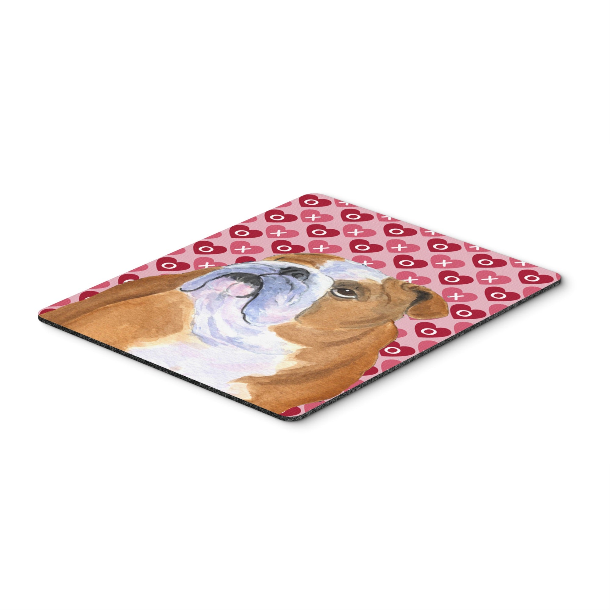 Caroline'S Treasures Mouse/Hot Pad/Trivet, Bulldog English Hearts Love & Valentine'S Day (Ss4491Mp)