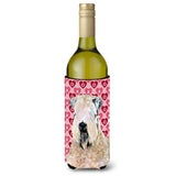 Wheaten Terrier Soft Coated Hearts Love Valentine'S Wine Bottle Beverage Insulator Beverage Insulator Hugger
