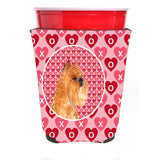 Brussels Griffon Red Solo Cup Beverage Insulator Hugger